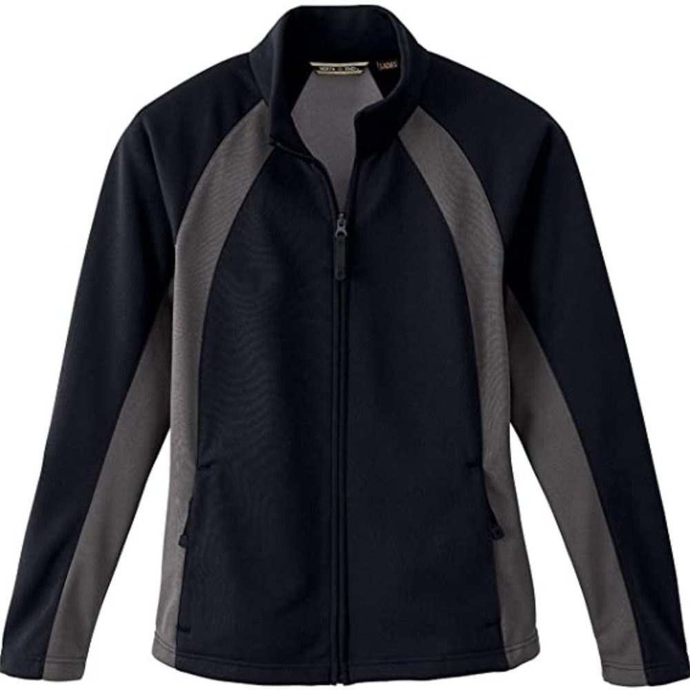 North End Ladies' Bonded Fleece Jacket Black